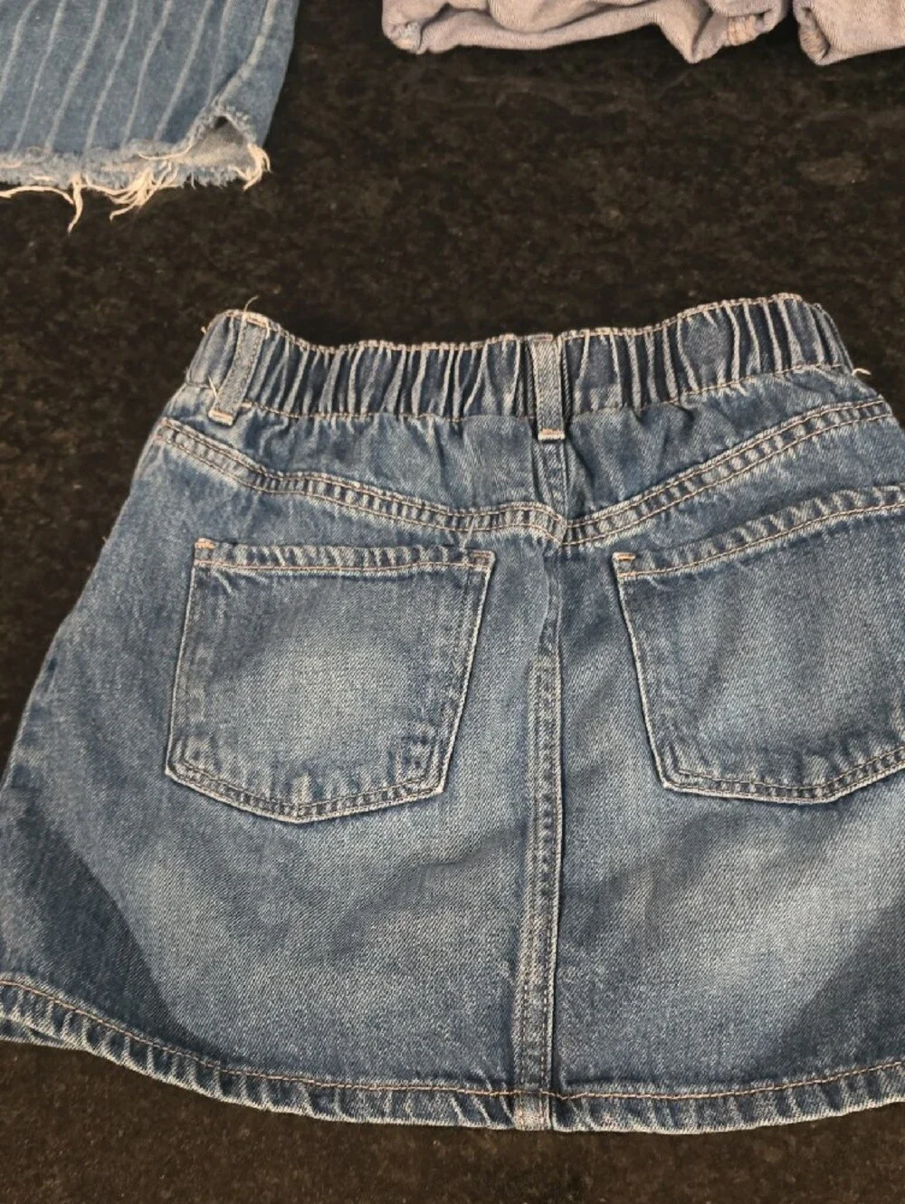 Kids Denim Shorts and Skirts Trio - Blue Size 7